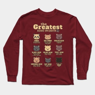 Greatest Bears Insert your Bear Long Sleeve T-Shirt